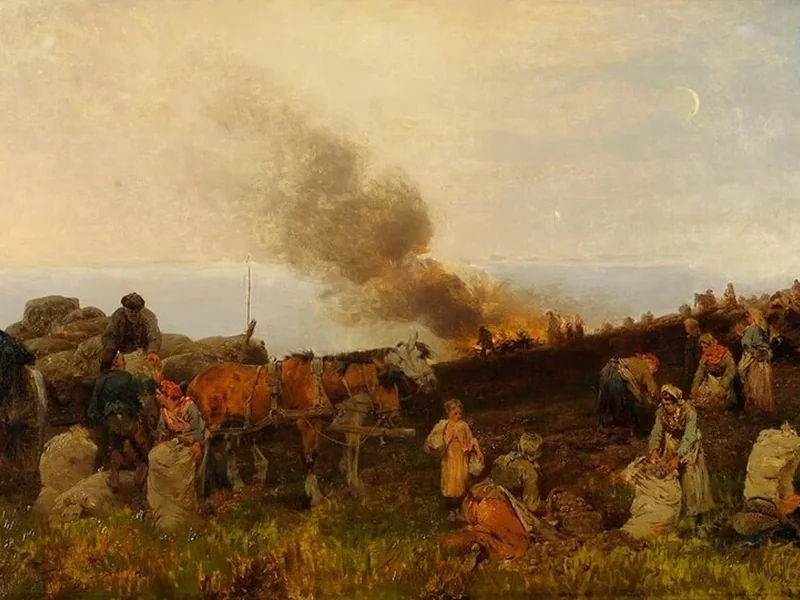 1837-Emil Hallatz - Raccolta di patate